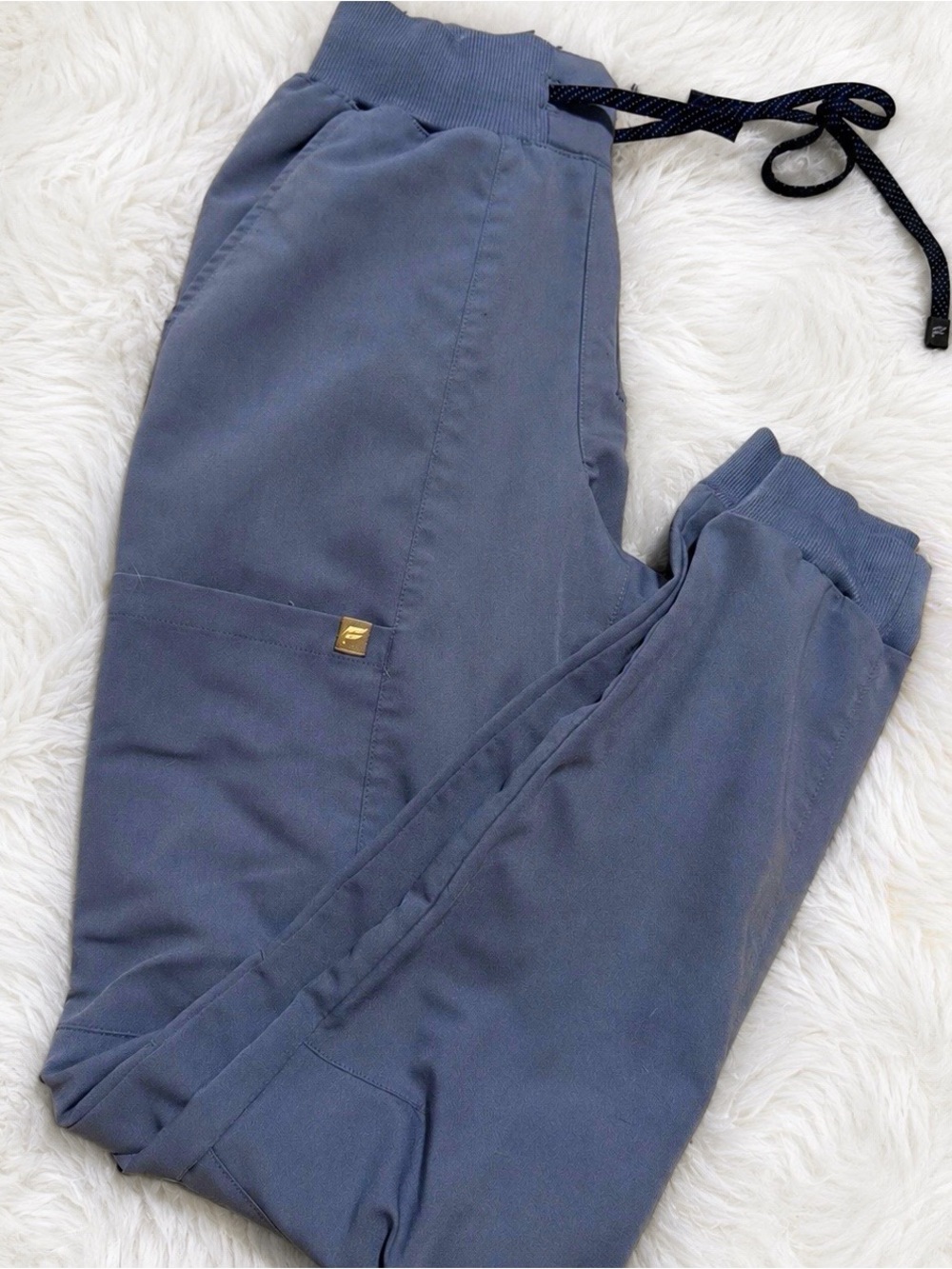 Fabletics Women's Track Joggers in Slate Blue